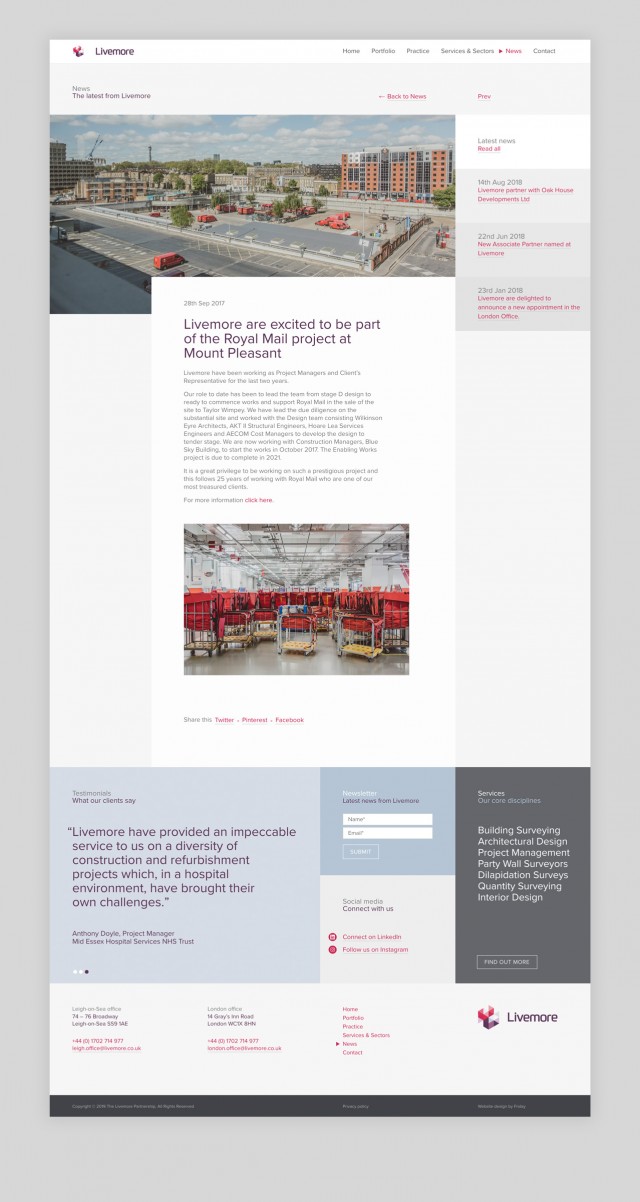 Livemore web design – News